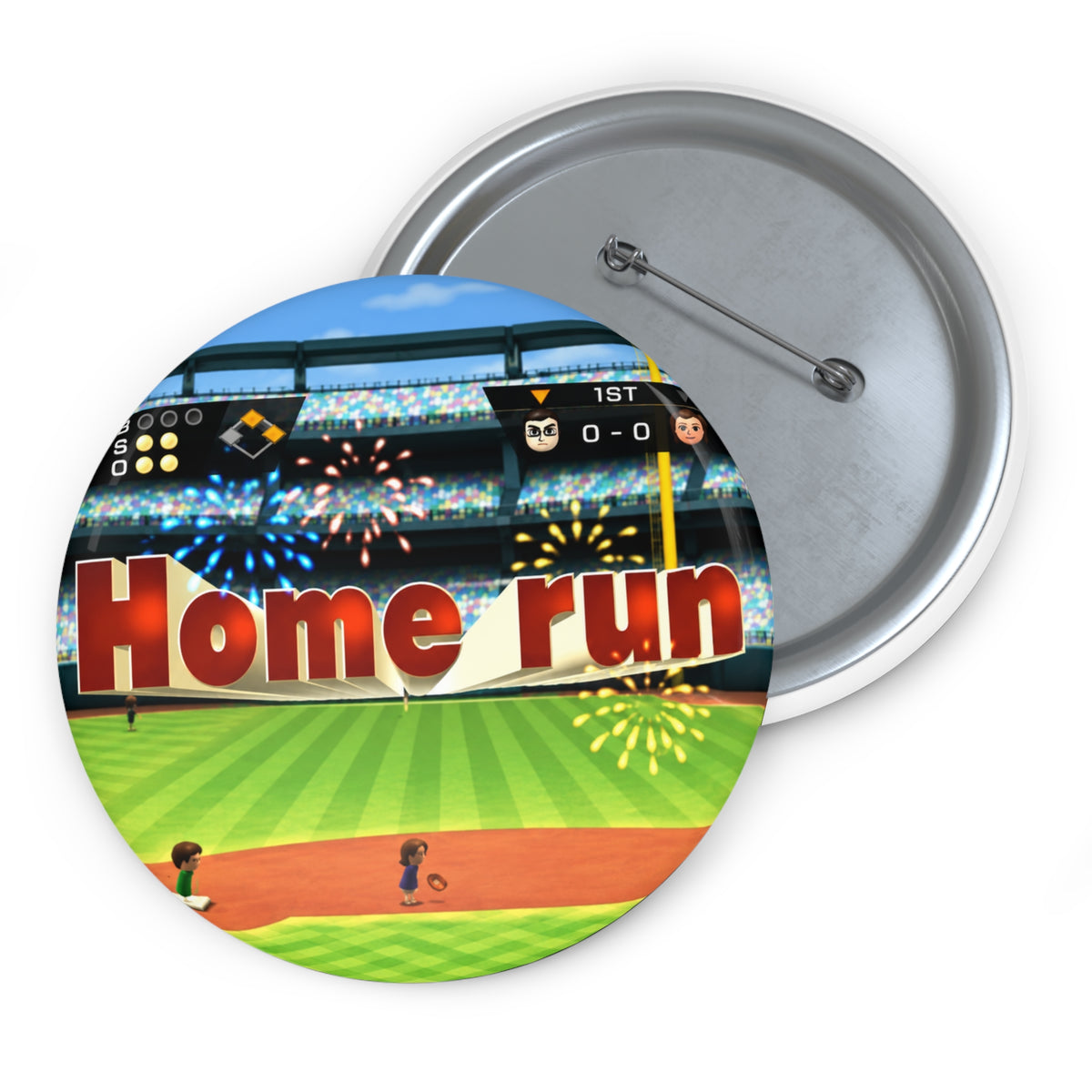 Home Run Pin Button
