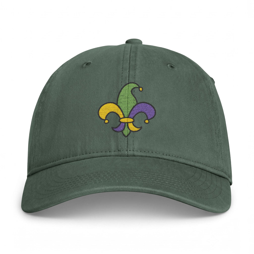 Mardi Gras Fleur-de-Lis Cap - Embroidery