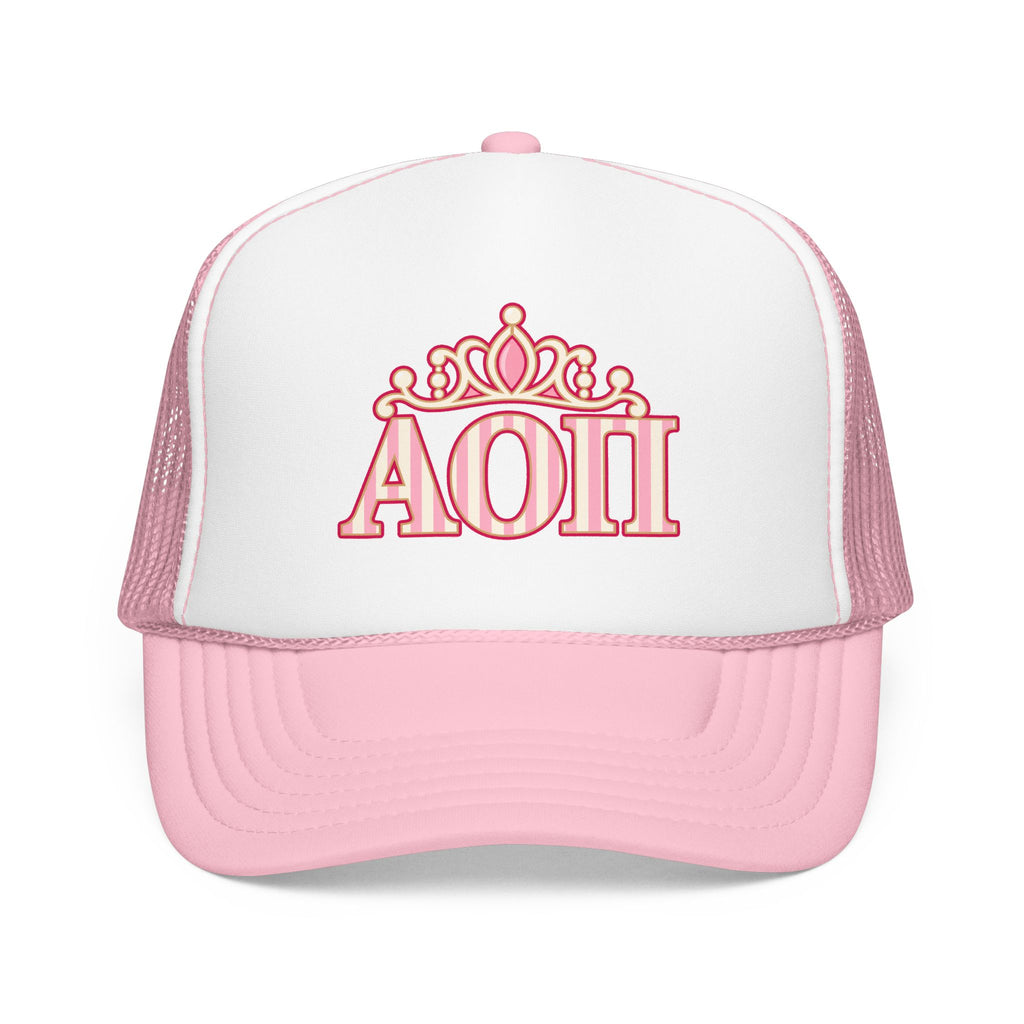 AOII Tiara Foam Trucker Hat