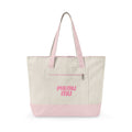 Phi Mu Designer Inspired Zippered Canvas Tote