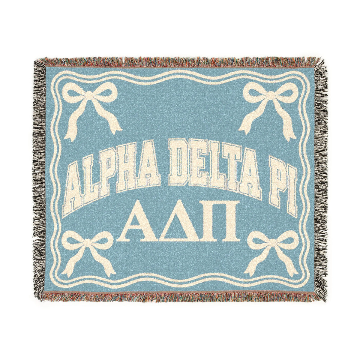 Alpha Delta Pi Sorority Woven Blanket