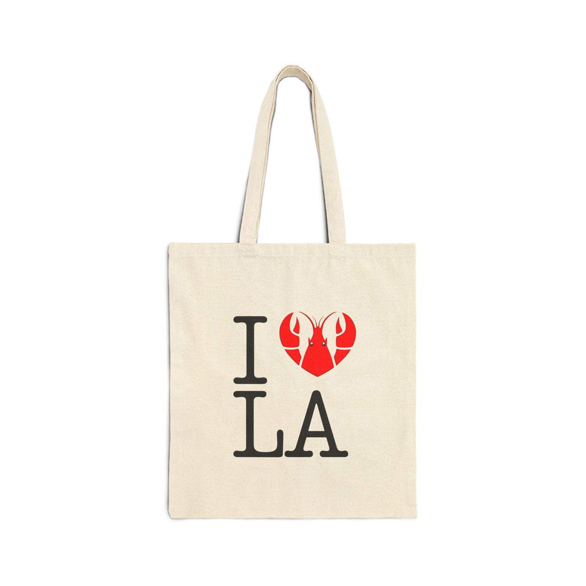 I Love LA Tote Bag - Cotton Canvas Beach and Shopping Bag