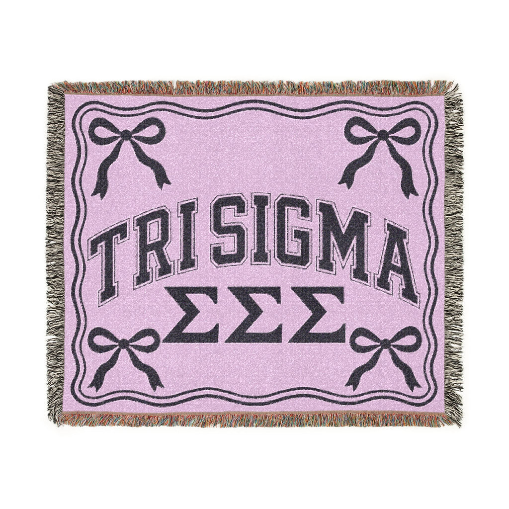Tri Sigma Woven Blanket | Sorority Throw