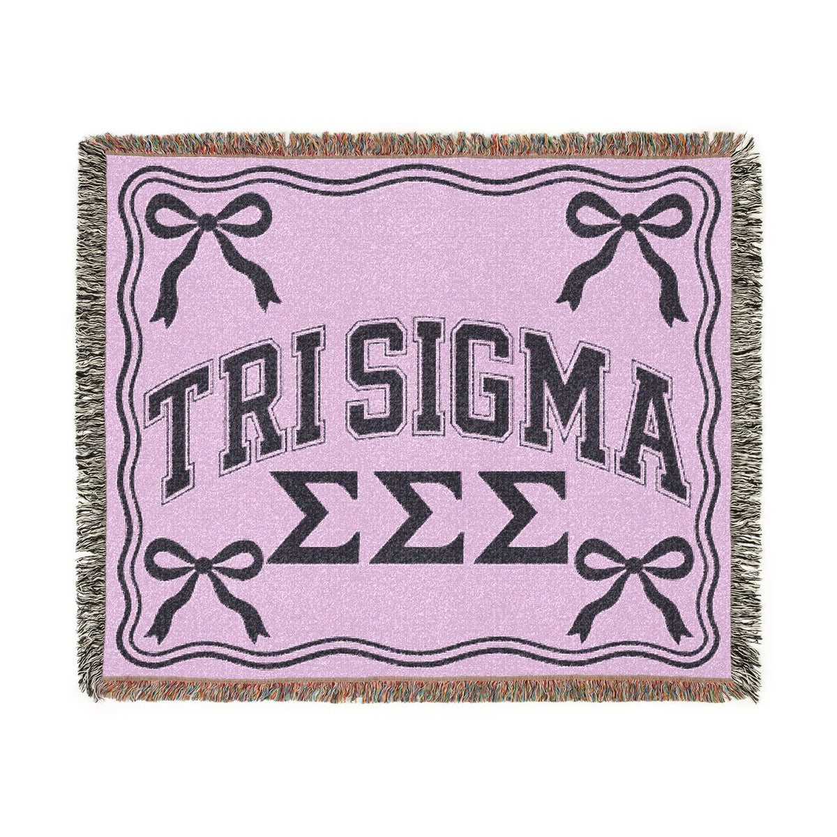Tri Sigma Woven Blanket | Sorority Throw