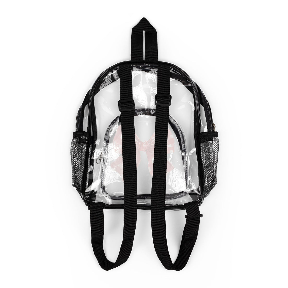 Gingham Bow Clear Stadium Backpack