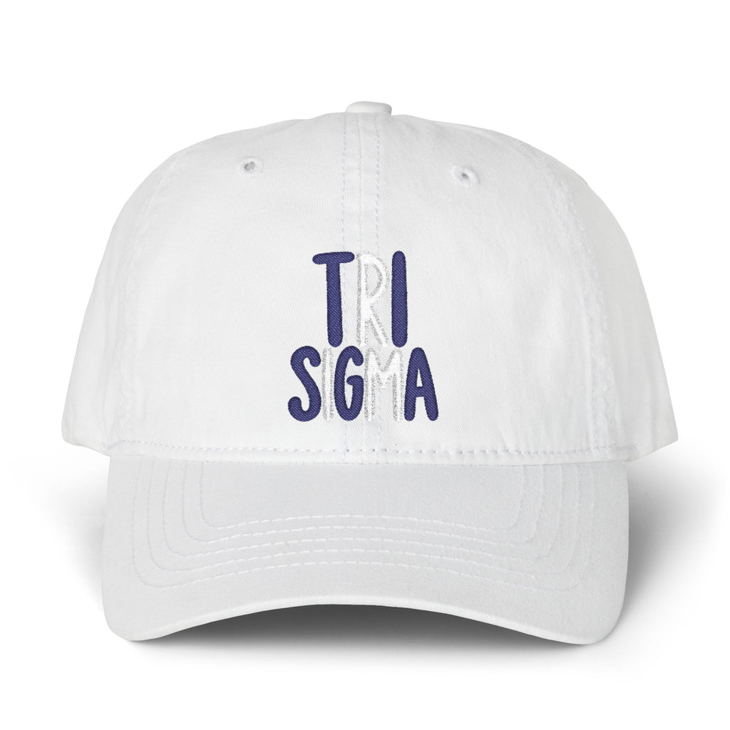 Tri Sigma Infinity Cap- Embroidered
