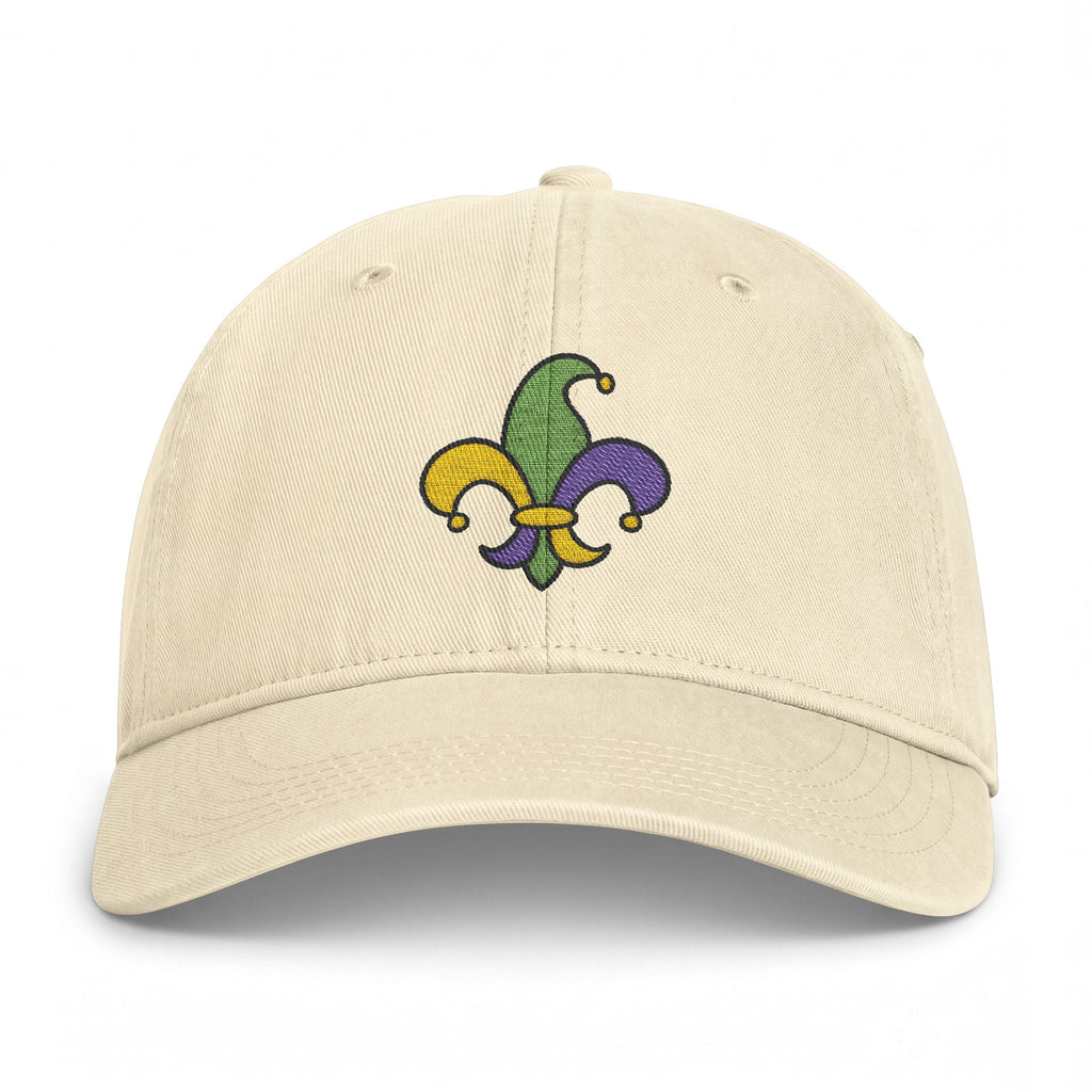 Mardi Gras Fleur-de-Lis Cap - Embroidery