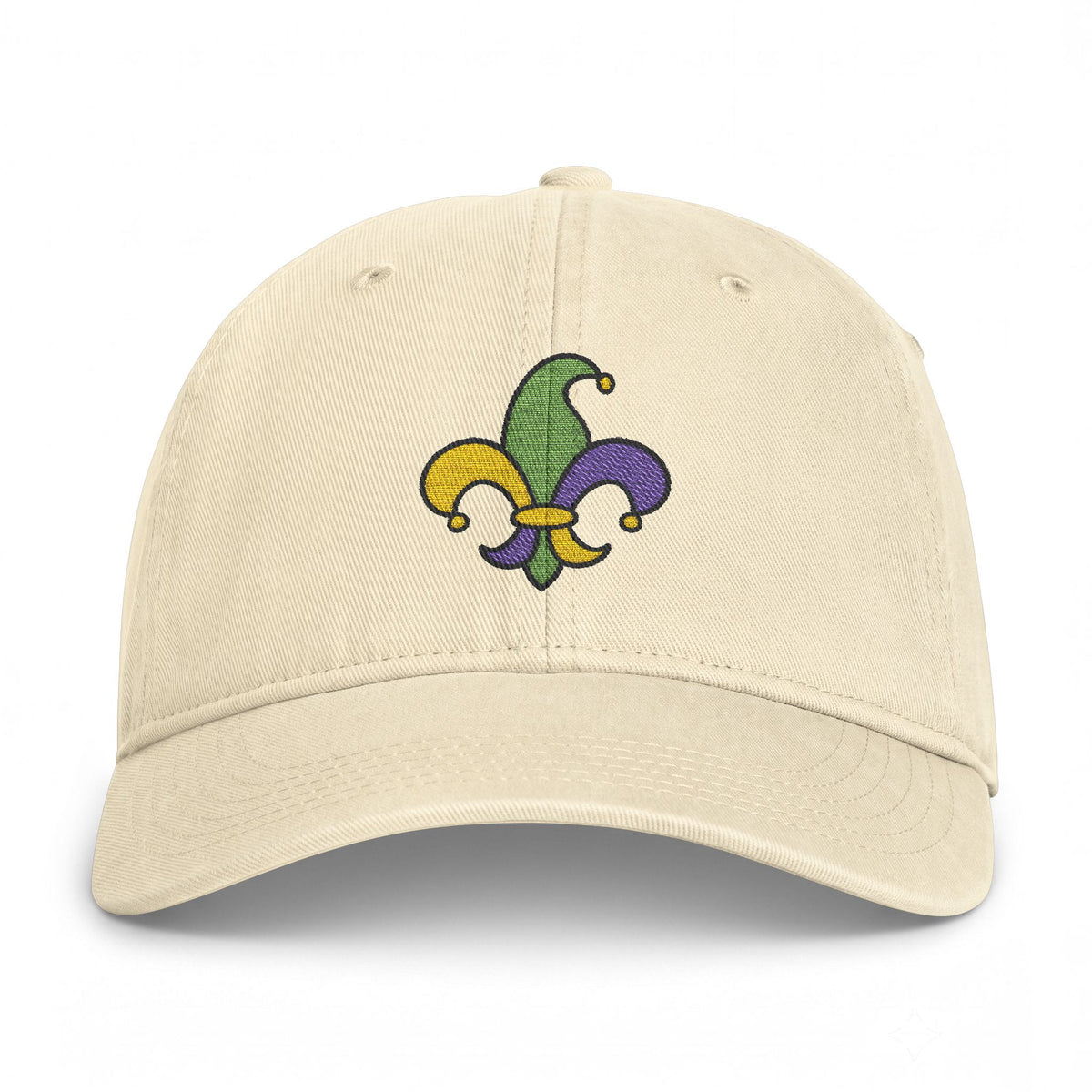 Mardi Gras Fleur-de-Lis Cap - Embroidery