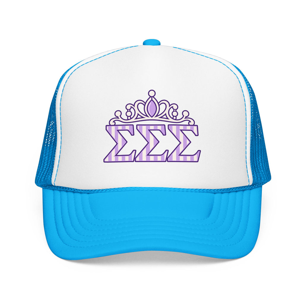 Tri Sigma Crown Trucker Hat