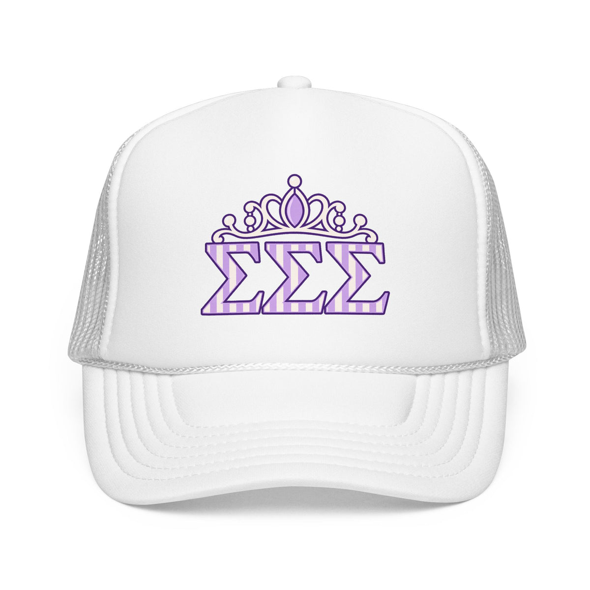 Tri Sigma Crown Trucker Hat