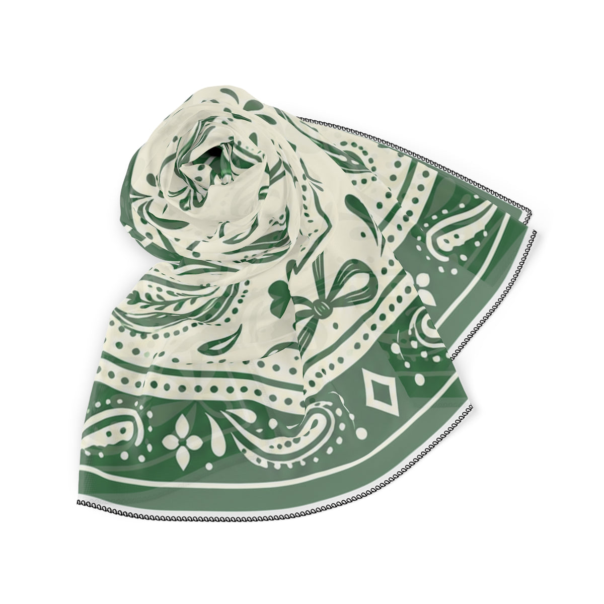 Kappa Delta Green Paisley Bandana Scarf