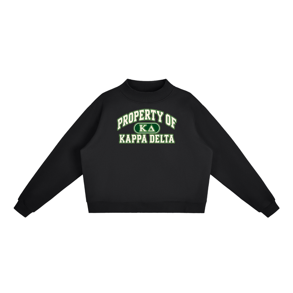 Kappa Delta Essential Fleece Mock-Neck Crew Sweatshirt