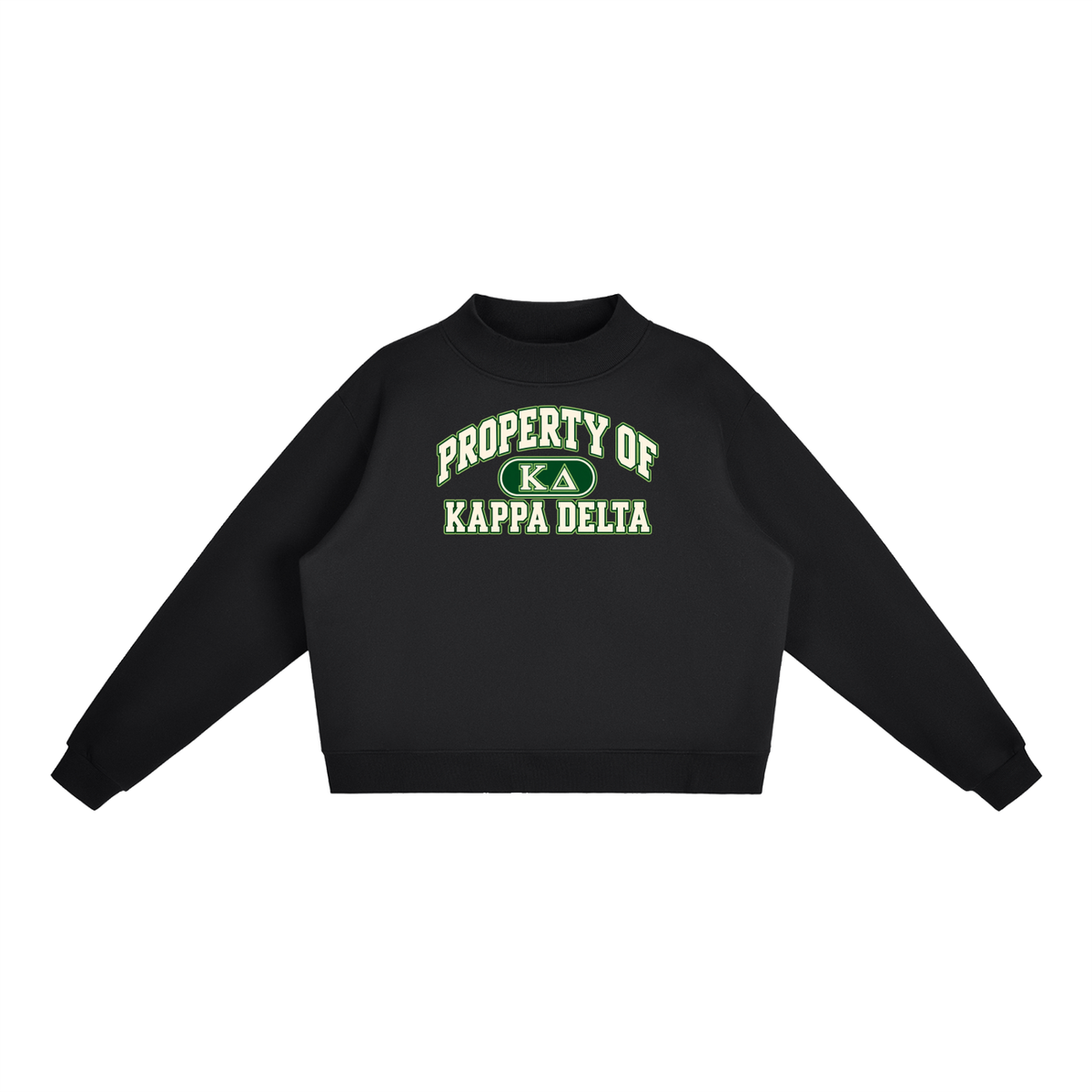 Kappa Delta Essential Fleece Mock-Neck Crew Sweatshirt