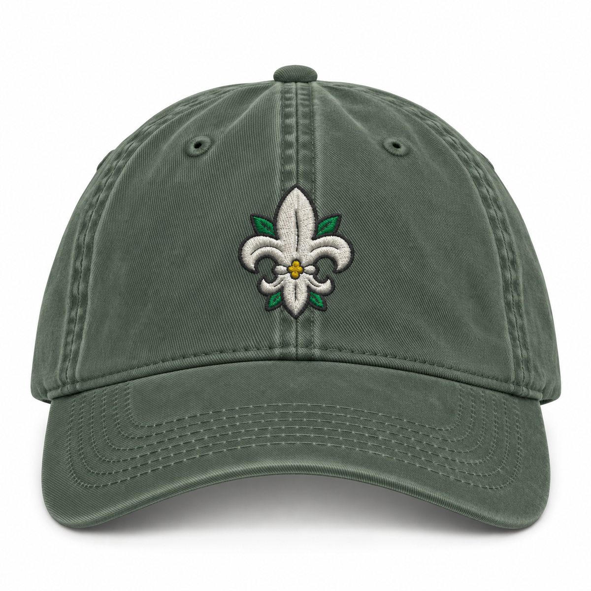 Magnolia Fleur de Lis Cap- Embroidery
