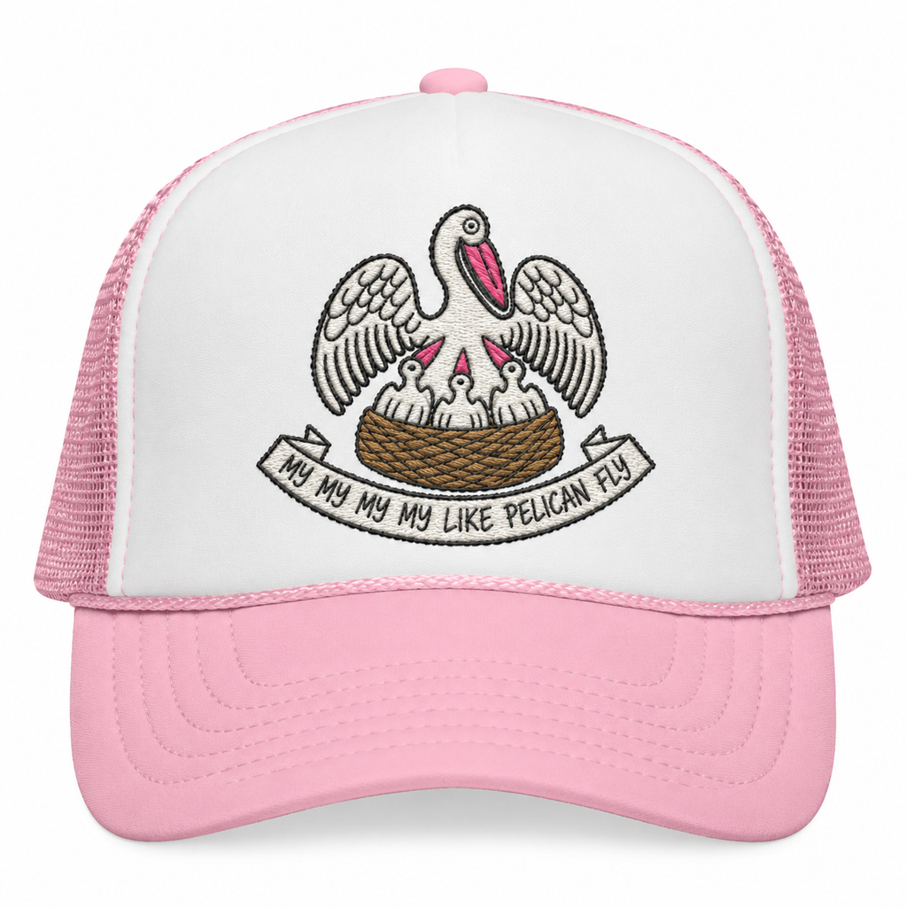 Pelican Louisiana Flag Foam Trucker Hat