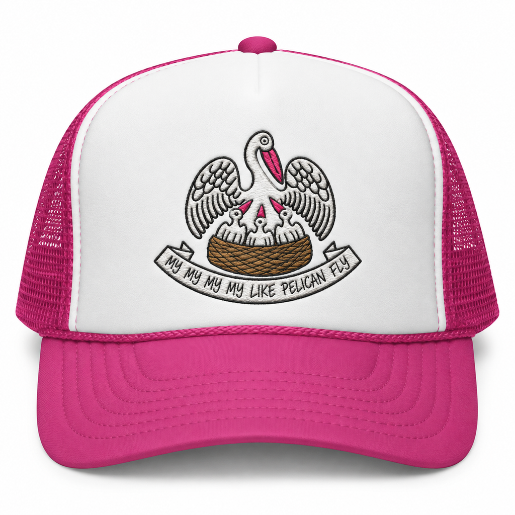 Pelican Louisiana Flag Foam Trucker Hat