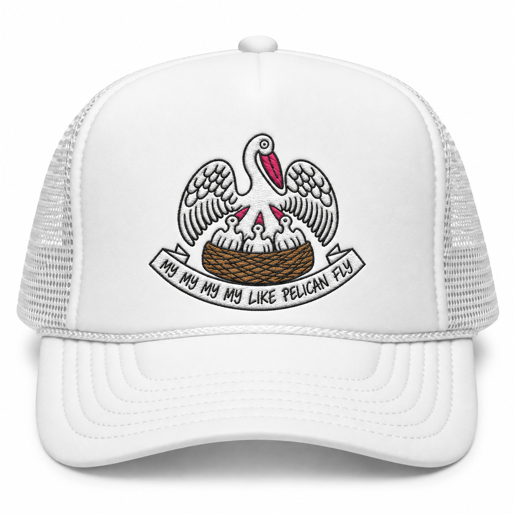 Pelican Louisiana Flag Foam Trucker Hat