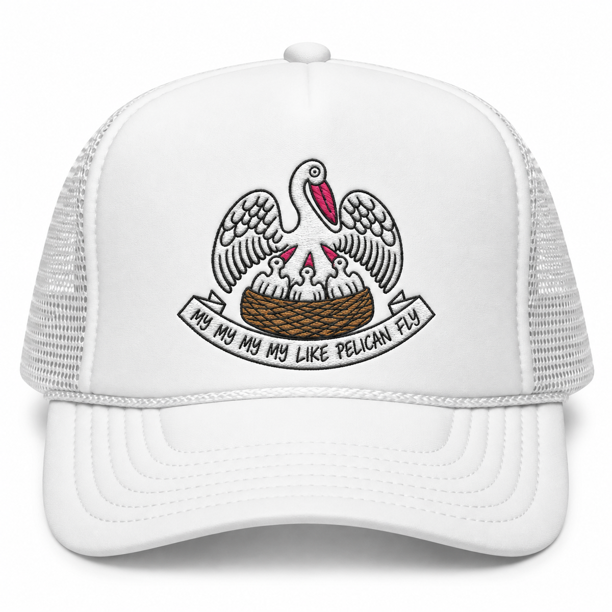 Pelican Louisiana Flag Foam Trucker Hat