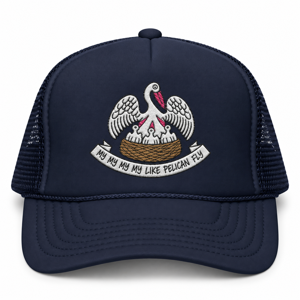 Pelican Louisiana Flag Foam Trucker Hat
