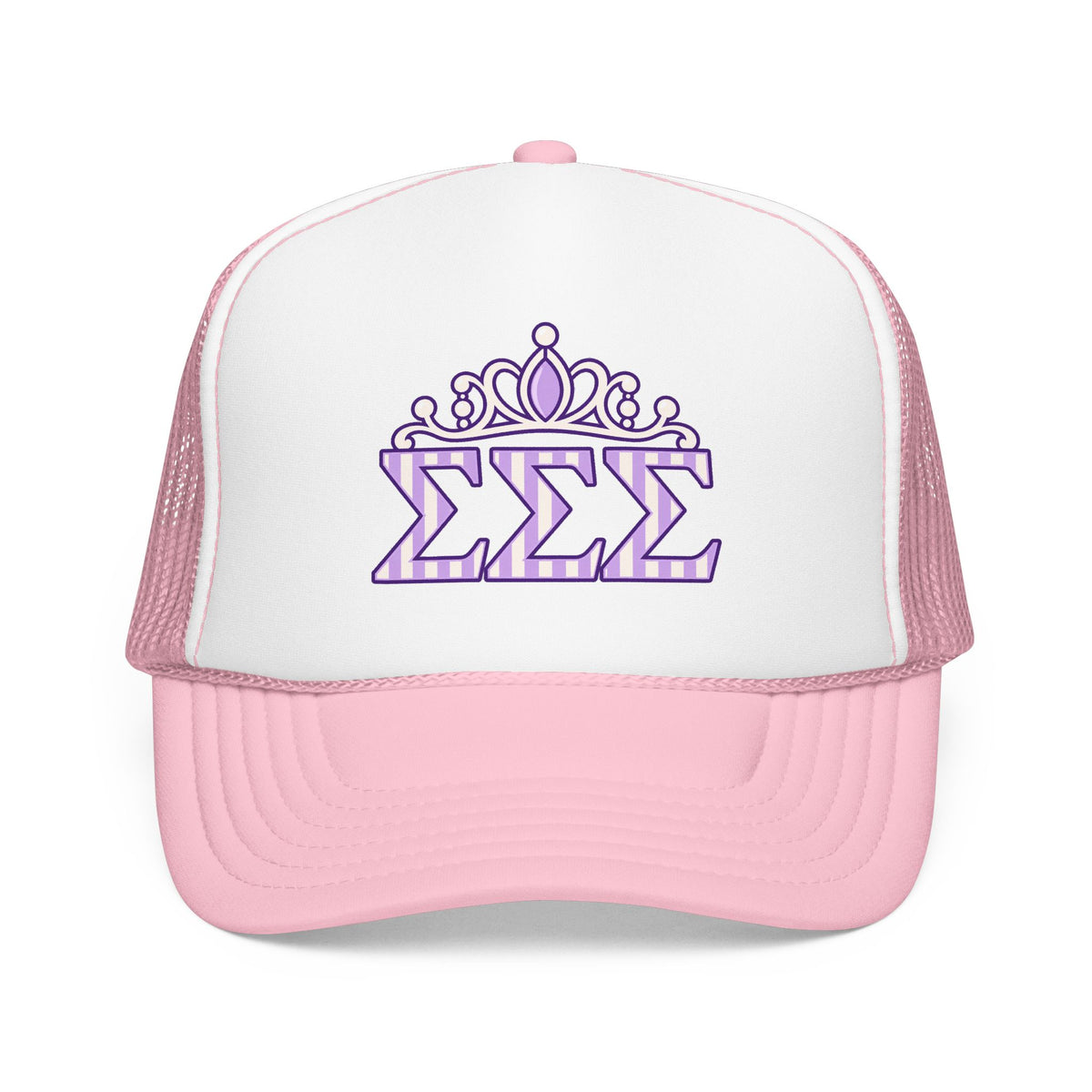 Tri Sigma Crown Trucker Hat