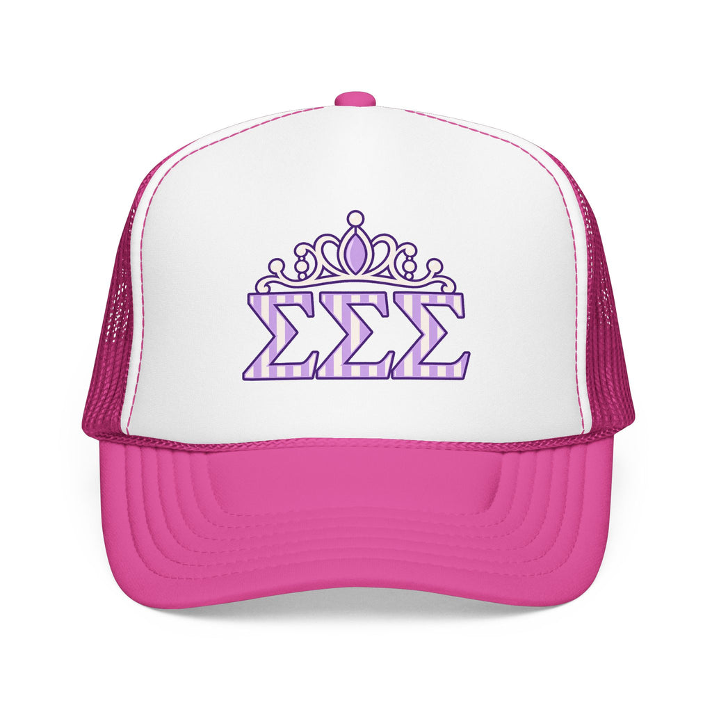 Tri Sigma Crown Trucker Hat