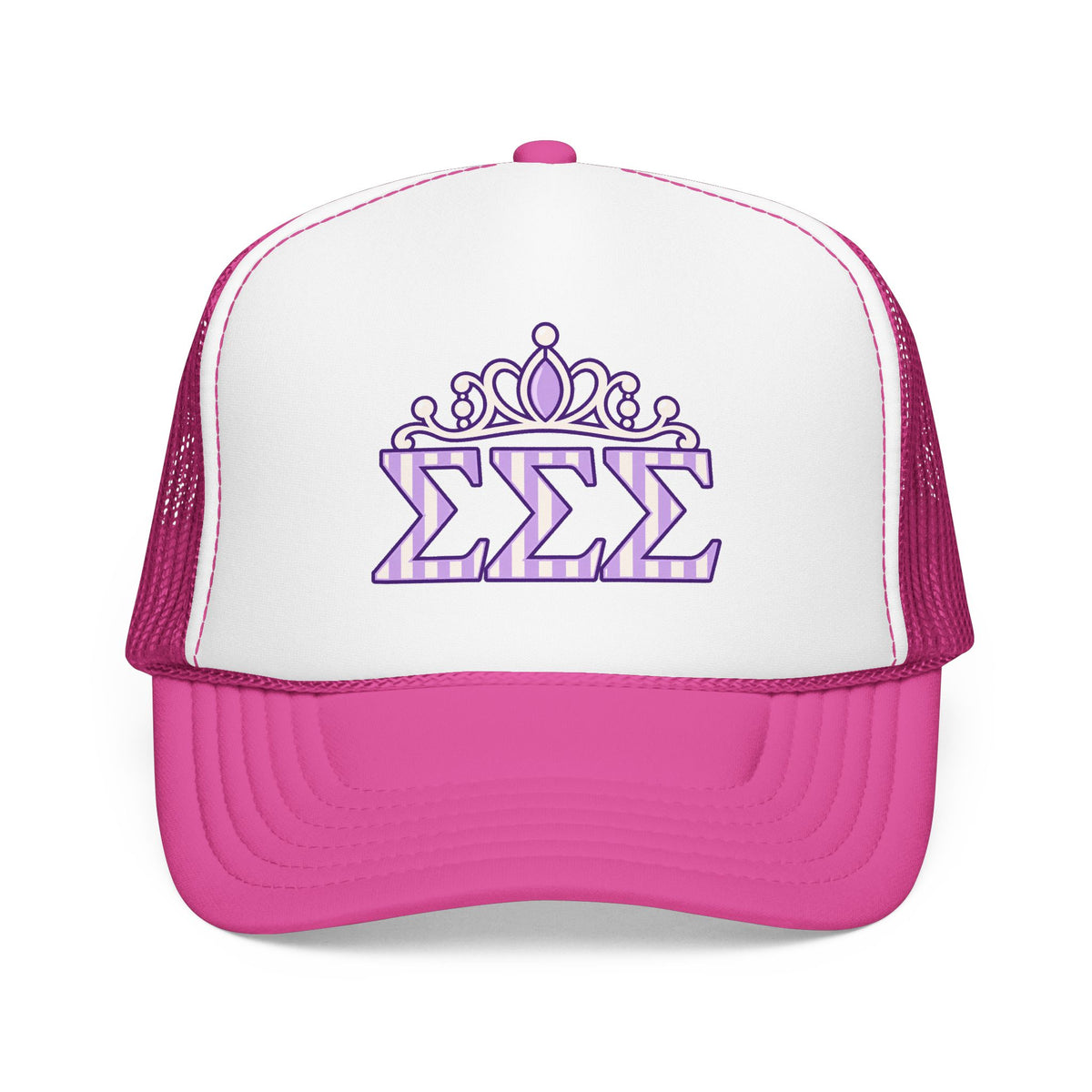 Tri Sigma Crown Trucker Hat