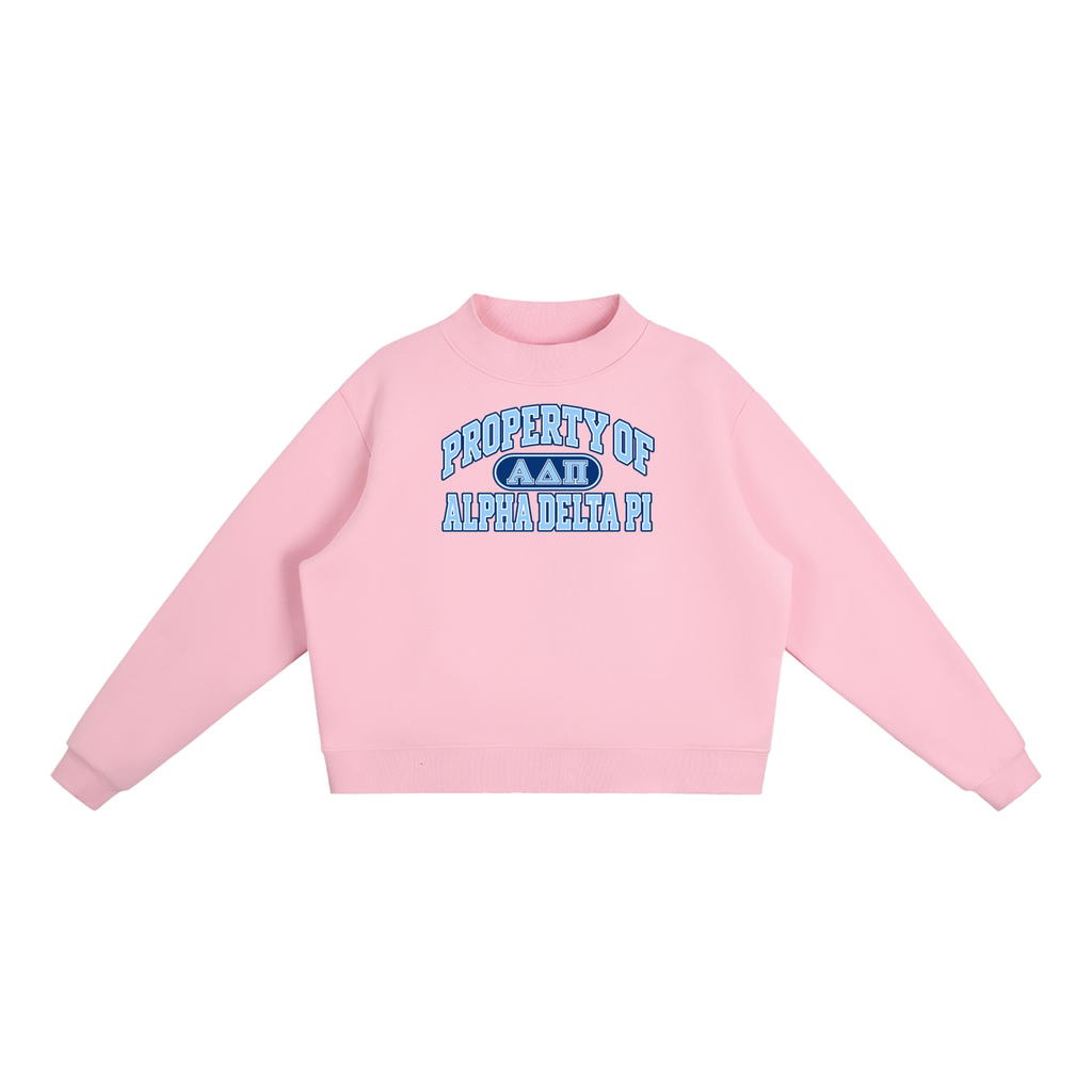 ADPI Essential Fleece Mock-Neck Crew Sweatshirt