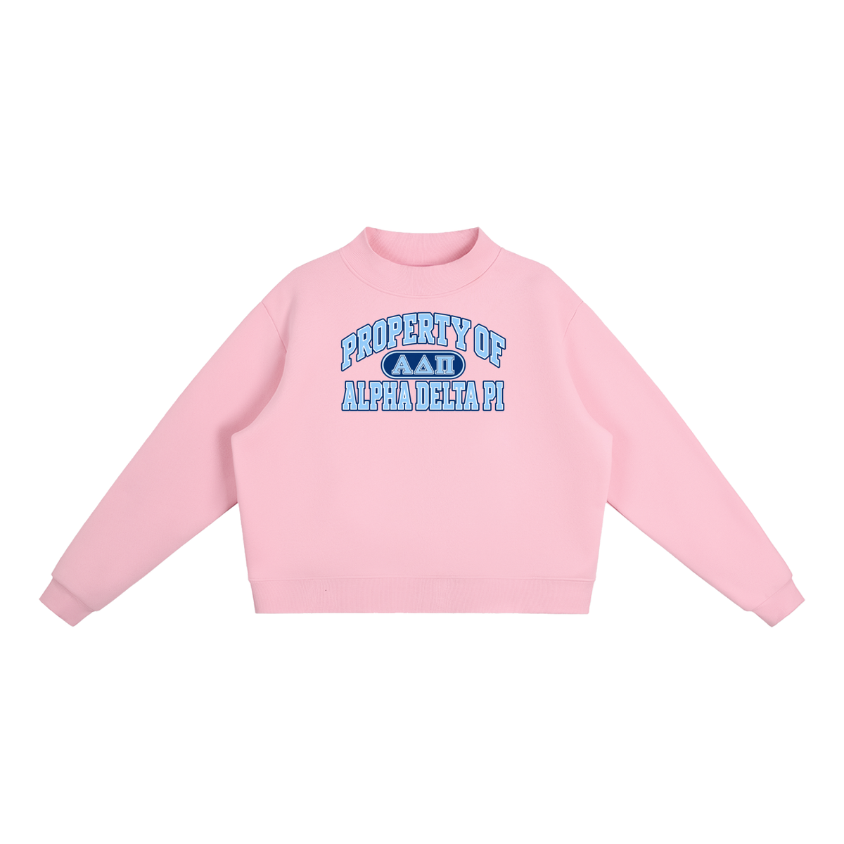 ADPI Essential Fleece Mock-Neck Crew Sweatshirt