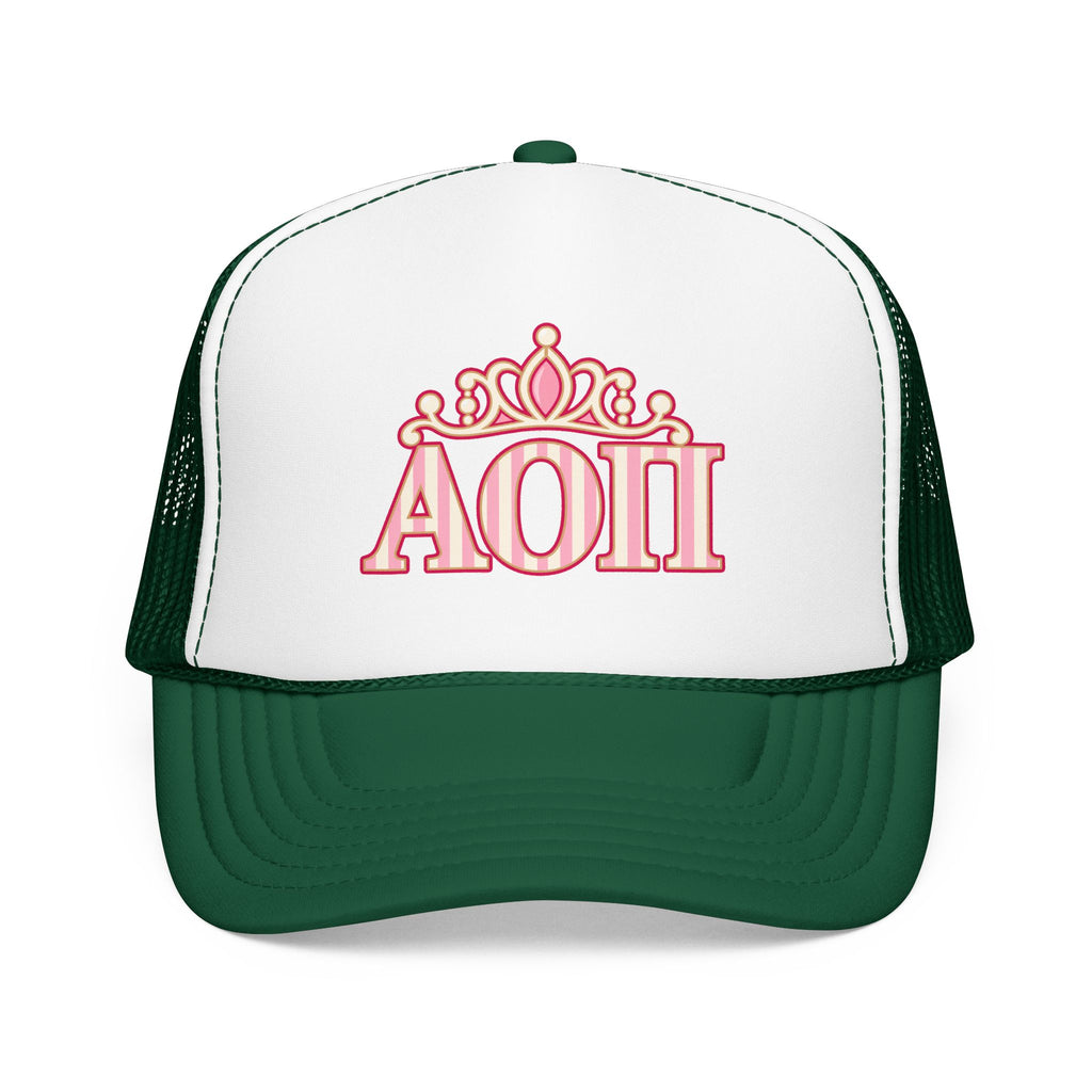 AOII Tiara Foam Trucker Hat