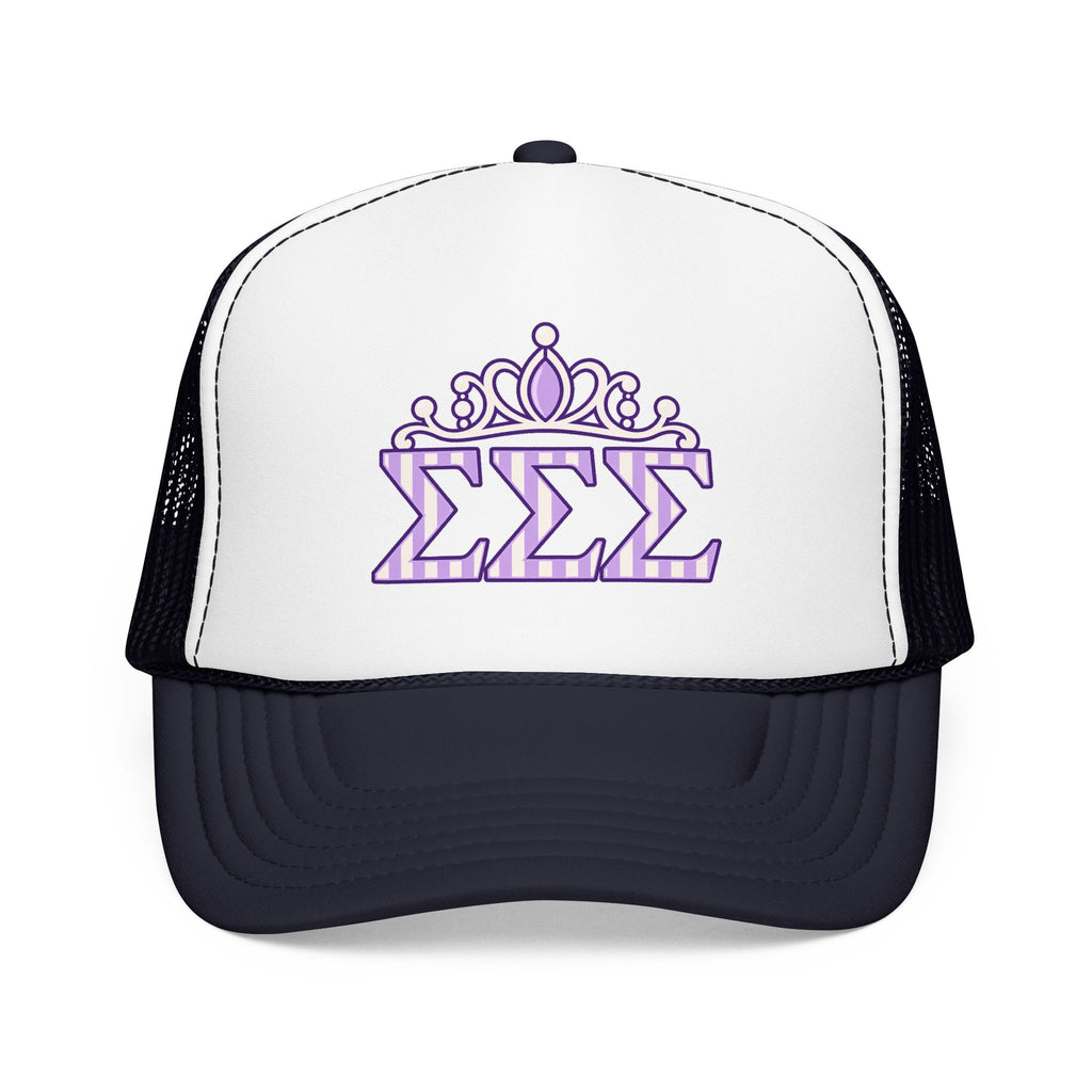 Tri Sigma Crown Trucker Hat