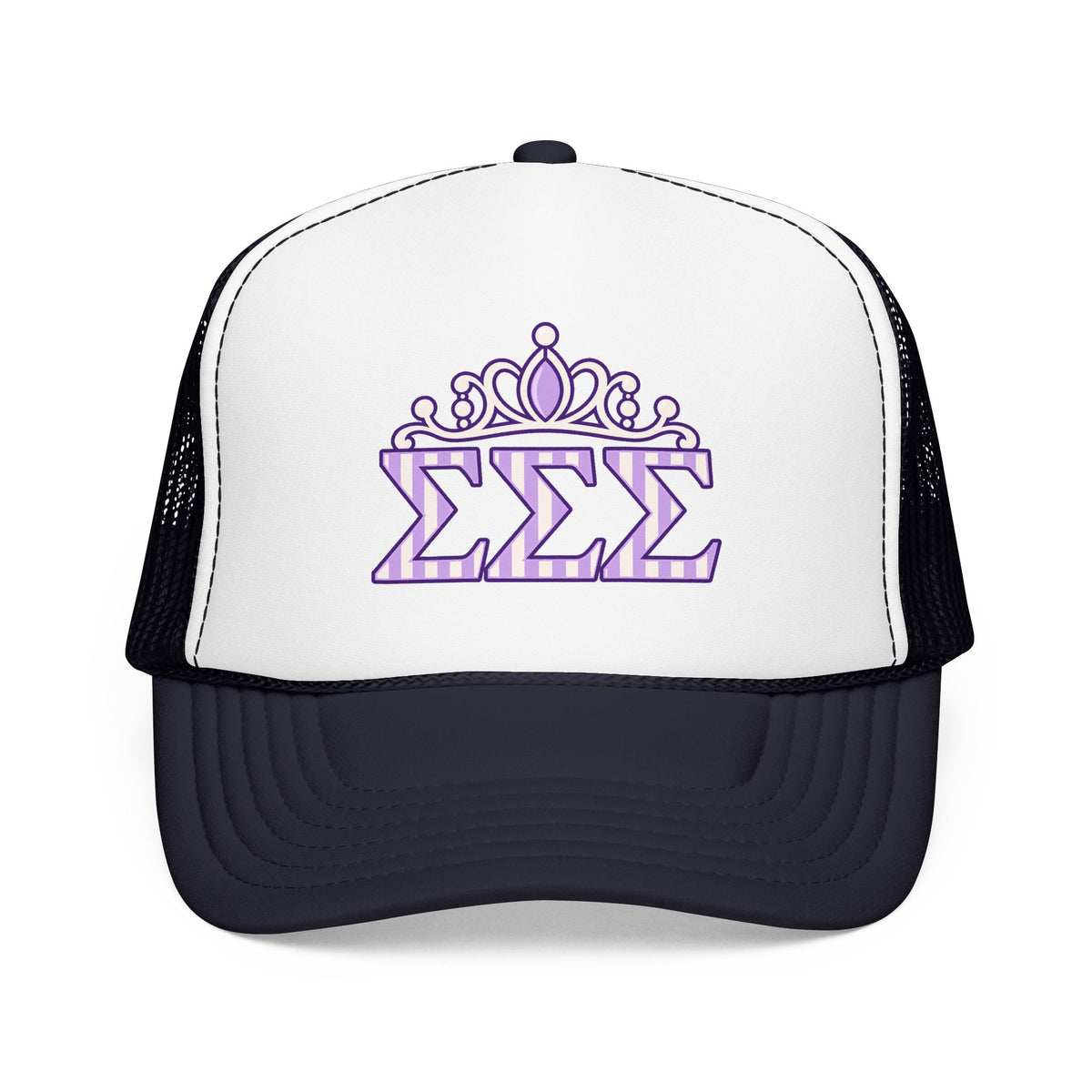 Tri Sigma Crown Trucker Hat