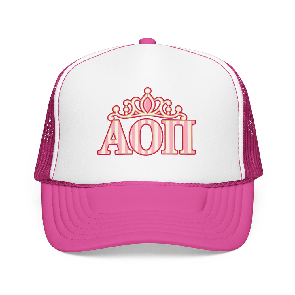 AOII Tiara Foam Trucker Hat