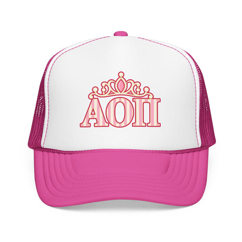 AOII Tiara Foam Trucker Hat