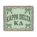 Kappa Delta Cotton Woven Blanket