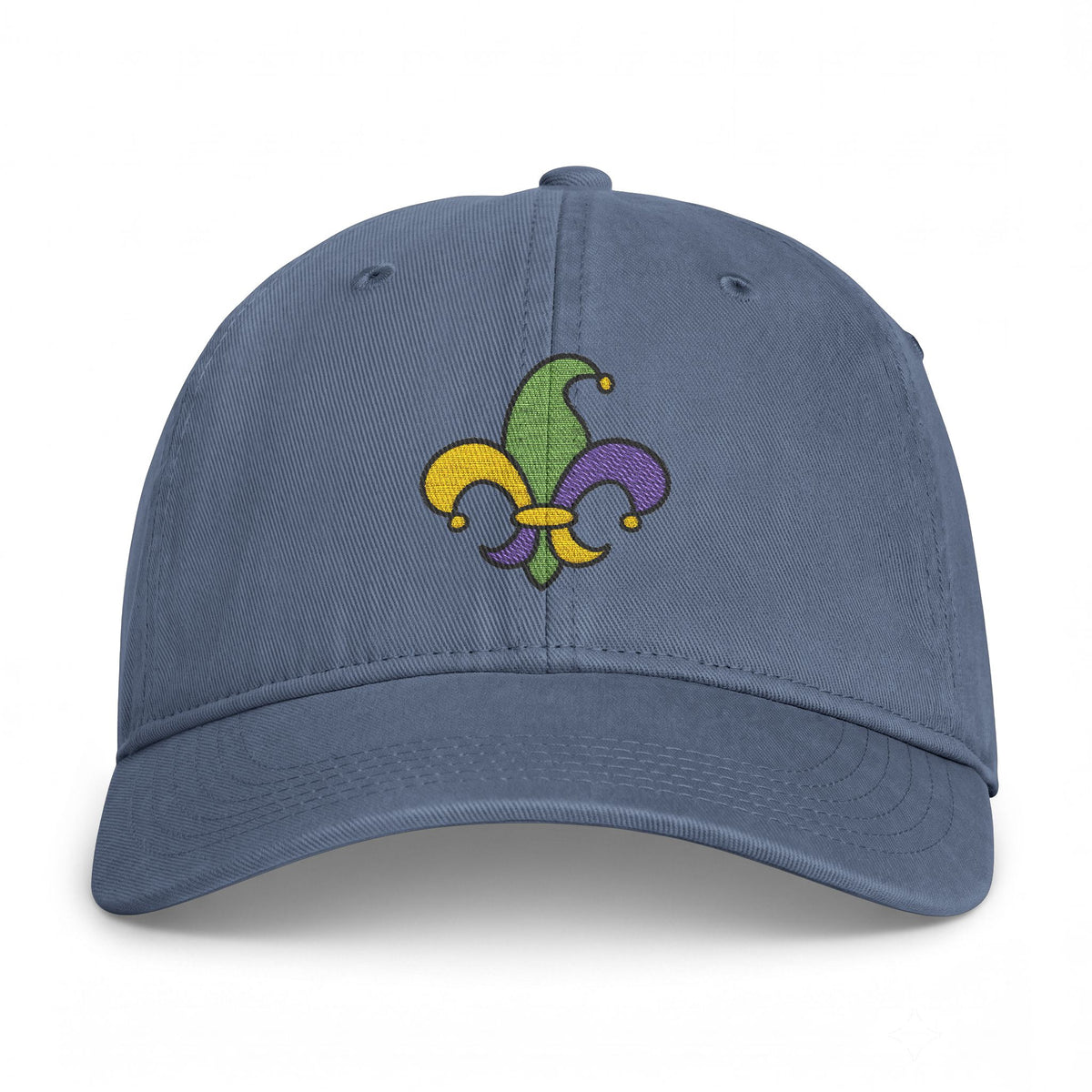 Mardi Gras Fleur-de-Lis Cap - Embroidery