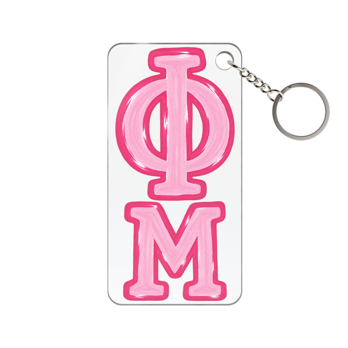 Phi Mu Keychain