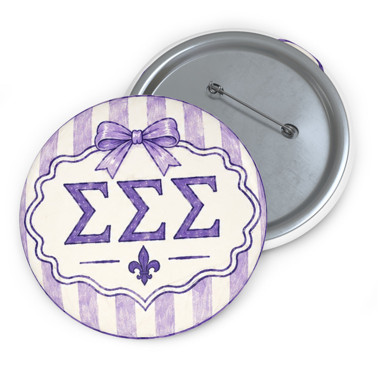 Sigma Letter Pin Button