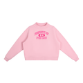 Phi Mu Essential Fleece Mock-Neck Crew Sweatshirt