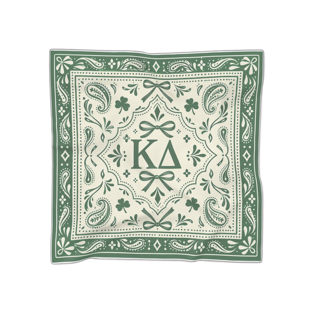 Kappa Delta Green Paisley Bandana Scarf