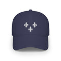 Acadian Flag Fleur-de-Lis Inspired Embroidered Cap
