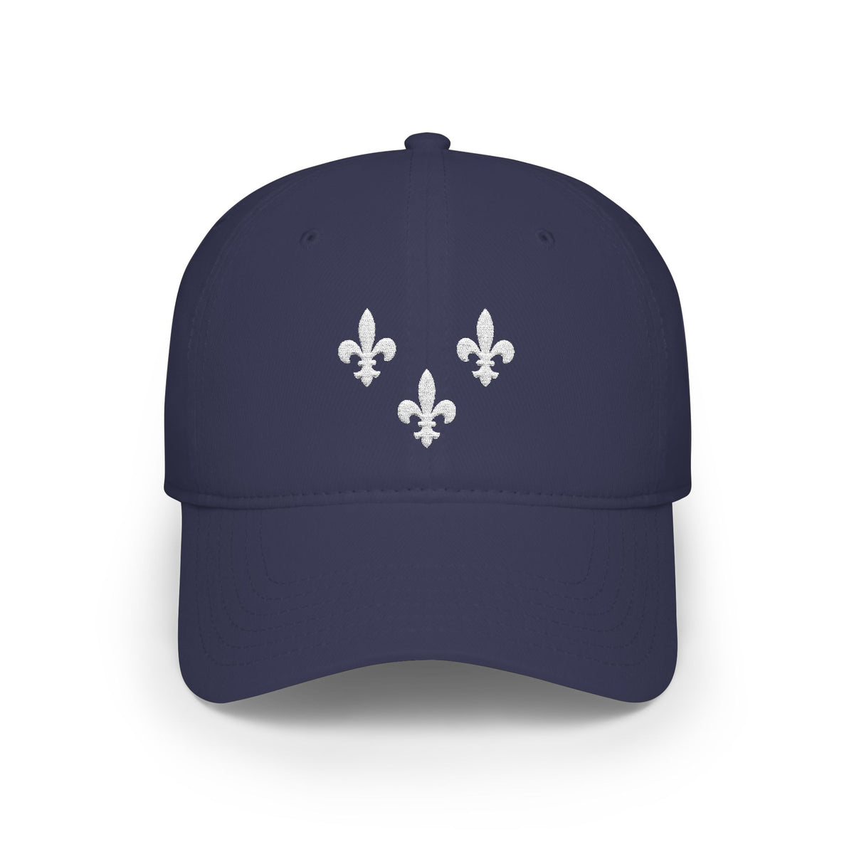 Acadian Flag Fleur-de-Lis Inspired Embroidered Cap