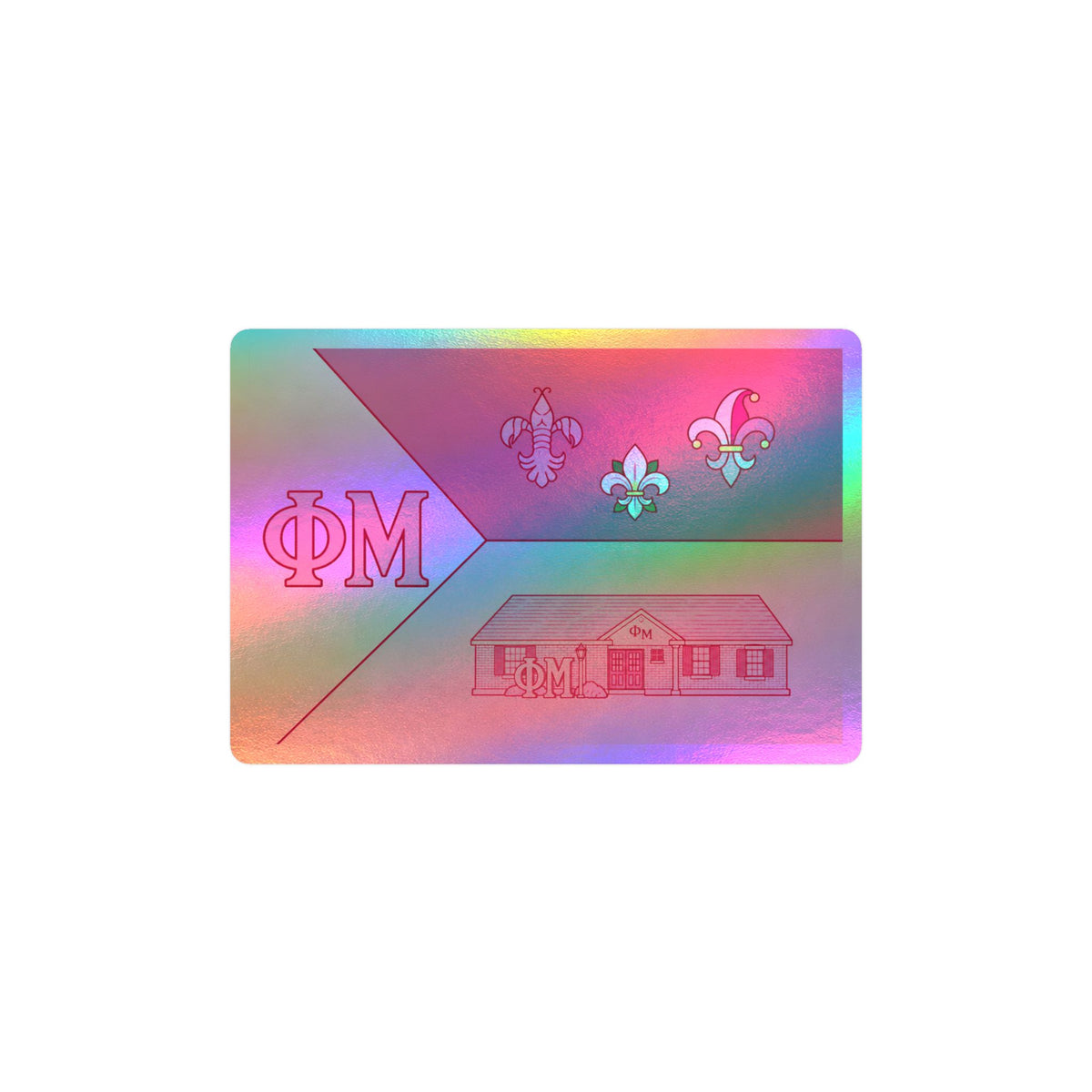 Phi Mu Acadian Flag Kiss-Cut Vinyl Decals