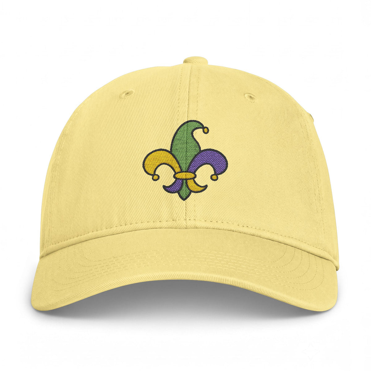 Mardi Gras Fleur-de-Lis Cap - Embroidery