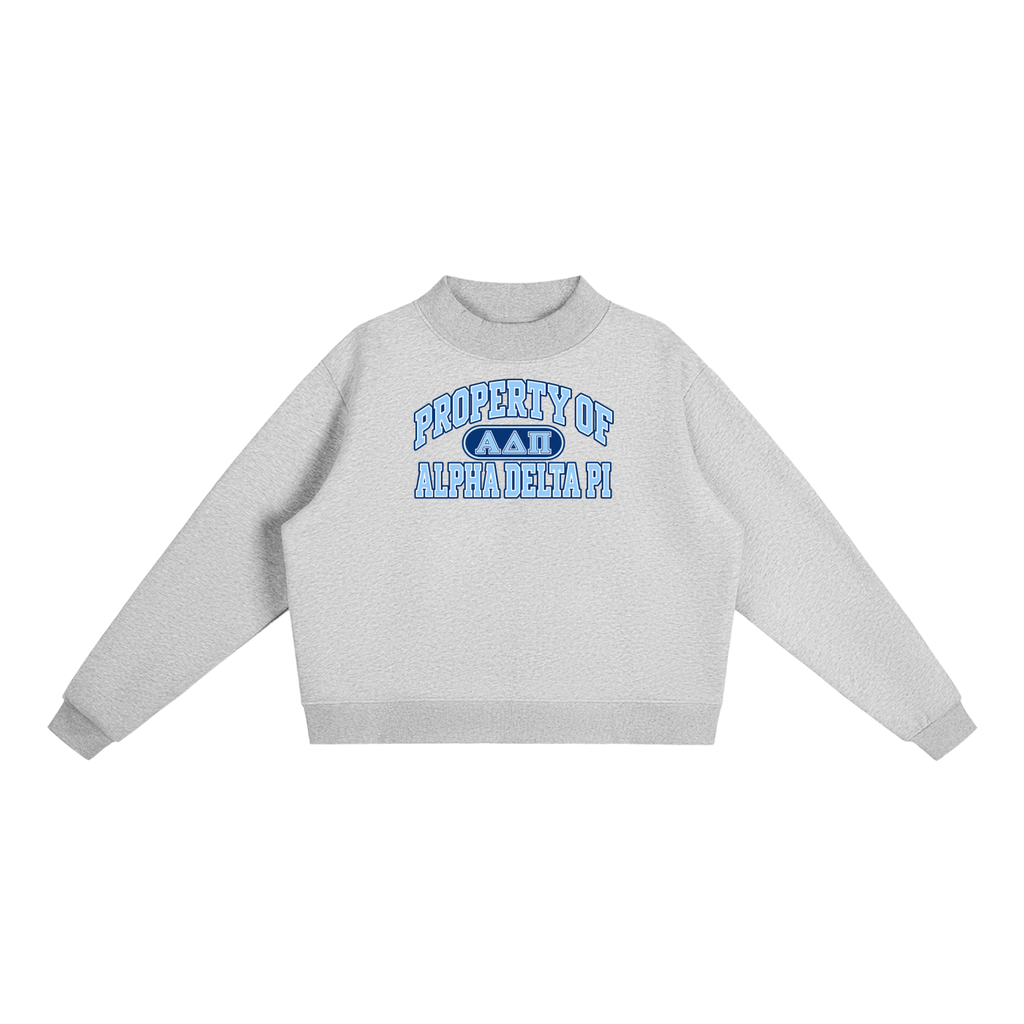 ADPI Essential Fleece Mock-Neck Crew Sweatshirt