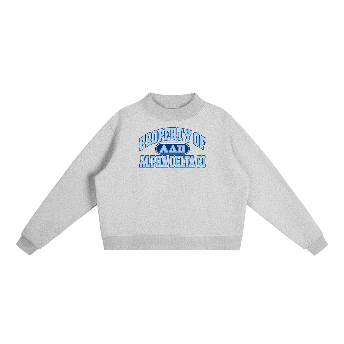 ADPI Essential Fleece Mock-Neck Crew Sweatshirt