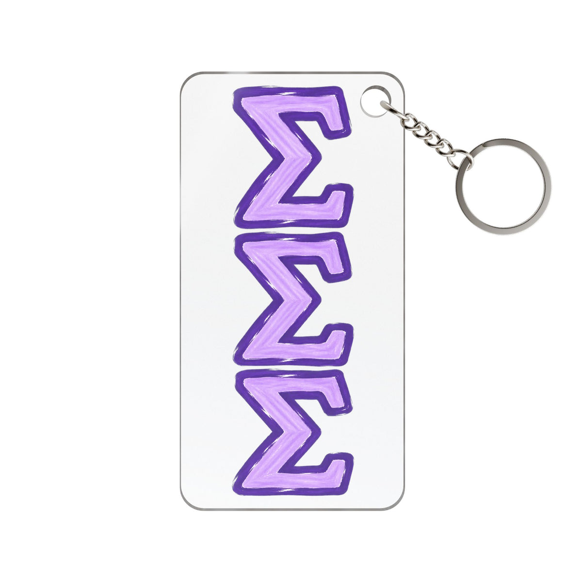 Tri Sigma Keychain