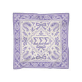 Lavender Paisley Poly Scarf — Greek Letter Sigma Sigma Sigma Bandana