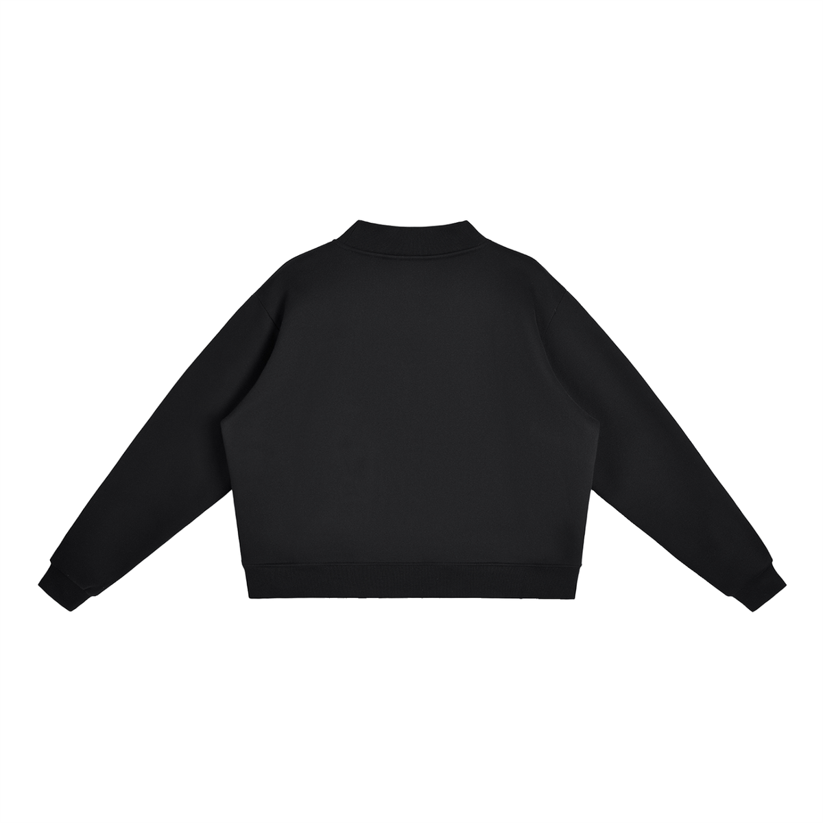 AOPI Essential Fleece Mock-Neck Crew Sweatshirt