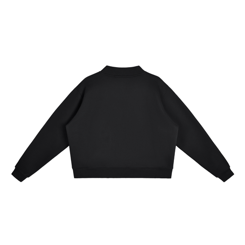 AOPI Essential Fleece Mock-Neck Crew Sweatshirt