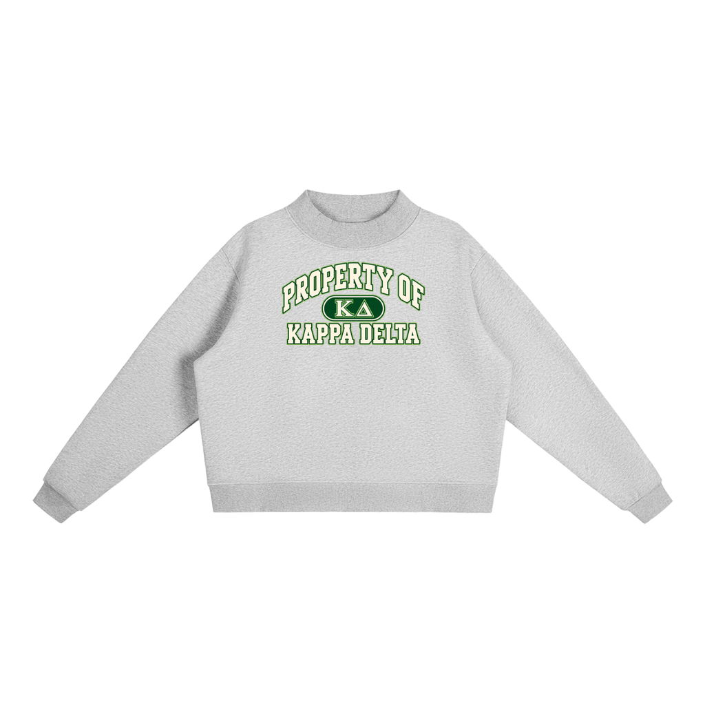 Kappa Delta Essential Fleece Mock-Neck Crew Sweatshirt